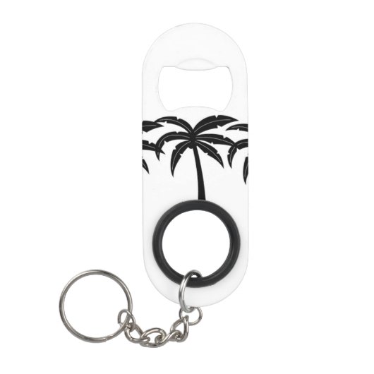 Tropische palmbomen mini flessenopener (Voorkant)