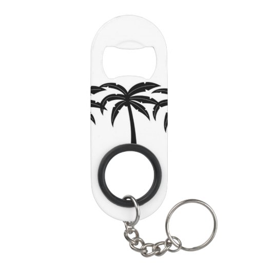 Tropische palmbomen mini flessenopener (Achterkant)