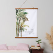 Tropische palmbomen Modern Hangend Wandkleed (Slaapkamer)