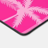 Tropische palmbomen Modern Pink Voeg Jouw naam toe Bureaumat (Hoek)