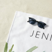 Tropische palmbomen Modern Strandlaken (In situ)