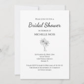 Tropische palmbomen Modern Vrijgezellenfeest Kaart (Voorkant)