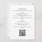 Tropische palmbomen Modern vrijgezellenweekend Kaart (Achterkant)