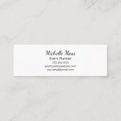 Tropische palmbomen Moderne Botanische Minimalist Mini Visitekaartje (Achterkant)