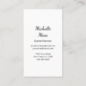 Tropische palmbomen moderne botanische visitekaartje (Achterkant)