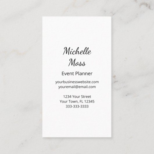 Tropische palmbomen moderne botanische visitekaartje (Achterkant)