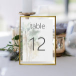 Tropische palmbomen moderne bruiloft kaart<br><div class="desc">Verhoog uw huwelijksviering met onze prachtige tropische palmbomen moderne trouwtafel nummer. Dit prachtige ontwerp toont een groep weelderige groene en bruine waterverf palmbomen, geplaatst tegen een getextureerde witte waterverf papier achtergrond, het creëren van een boeiende en tropische sfeer. Ideaal voor strand- of bestemmingsbruiloften, dit ontwerp legt moeiteloos de essentie van...</div>