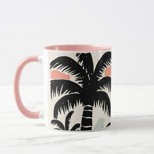 Tropische palmbomen mok (Links)