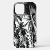 Tropische palmbomen Monochrome vormgeving Case-Mate iPhone Case (Achterkant)