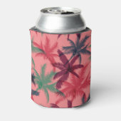 Tropische palmbomen: naadloos patroon blikjeskoeler (Blikje Achterkant)