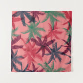 Tropische palmbomen: naadloos patroon wandkleed (Voorkant (horizontaal))