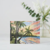 TROPISCHE PALMBOMEN NAAR BLINDEN BRIEFKAART (Staand voorkant)