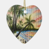 TROPISCHE PALMBOMEN NAAR BLINDEN KERAMISCH ORNAMENT (Rechts)