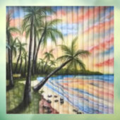 TROPISCHE PALMBOMEN NAAR BLINDEN RAAMSTICKER (Vel 3)