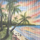 TROPISCHE PALMBOMEN NAAR BLINDEN STICKER (Voorkant)