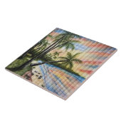 TROPISCHE PALMBOMEN NAAR BLINDEN TEGELTJE (Zijkant)