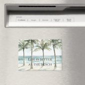 Tropische palmbomen Ocean Beach Magneet (Insitu (Vaatwasser))