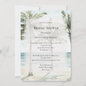 Tropische palmbomen Ocean Beach Vrijgezellenfeest Kaart (Voorkant)