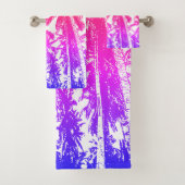 Tropische palmbomen ontwerpen. Kleurrijk Afstudere Bad Handdoek (Insitu)