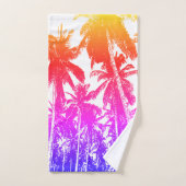 Tropische palmbomen ontwerpen. Kleurrijk Afstudere Bad Handdoek (Handdoek)