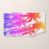 Tropische palmbomen ontwerpen. Kleurrijk Afstudere Bad Handdoek (Handdoek)