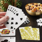 Tropische palmbomen ontwerpen. pokerkaarten (Insitu)