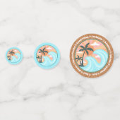 Tropische palmbomen op het eiland Hawaiian op de z Confetti (Voorkanten)