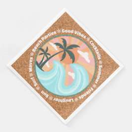 Tropische palmbomen op het eiland Hawaiian op de z Servet