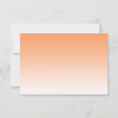 Tropische palmbomen Orange Beach-huwelijk RSVP Kaartje (Achterkant)