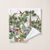 Tropische palmbomen Orchid Flowers Bath Towel Set Bad Handdoek (Wasdoekje)