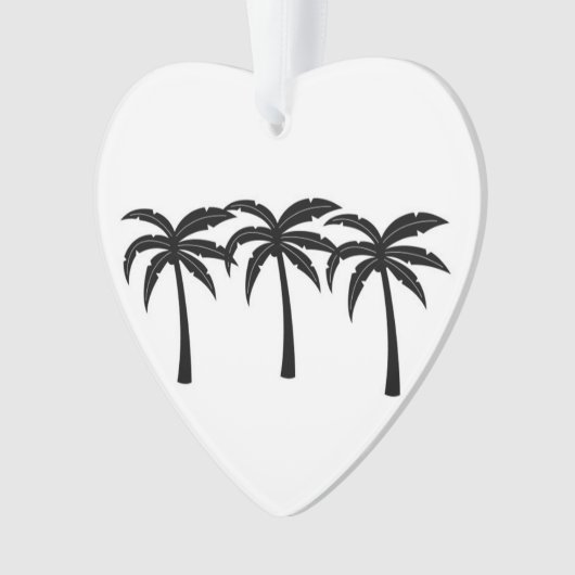 Tropische palmbomen ornament (voorkant)