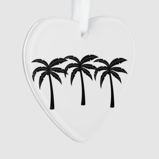 Tropische palmbomen ornament (voorkant)