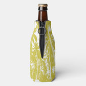 Tropische palmbomen patroon op een flesjeskoeler (Fles Achterkant)