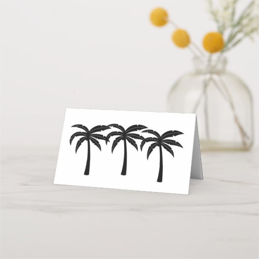 Tropische palmbomen plaatskaartje (Voorkant)