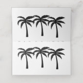 Tropische palmbomen plaatskaartje (Binnenkant ongevouwen)