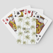 Tropische palmbomen pokerkaarten (Achterkant)