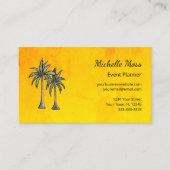 Tropische palmbomen Professionele evenementenplann Visitekaartje (Voorkant)
