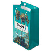 Tropische palmbomen Retro Party Dank u Klein Cadeauzakje (Voorkant Gekanteld)