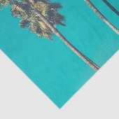 Tropische palmbomen retro tissuepapier (Detail)