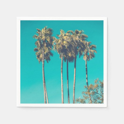 Tropische palmbomen retro vibe servet (Voorkant)