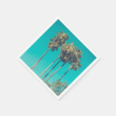 Tropische palmbomen retro vibe servet (Hoek)