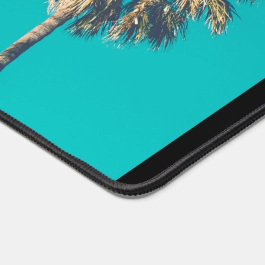 Tropische palmbomen retromonogram bureaumat (Hoek)