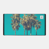 Tropische palmbomen retromonogram bureaumat (Voorkant)