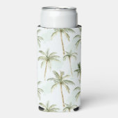 Tropische Palmbomen Seltzer Blikjeskoeler (Seltzer Voorkant)