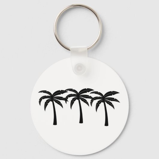 Tropische palmbomen sleutelhanger (Voorkant)