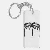Tropische palmbomen sleutelhanger (Voorkant Links)