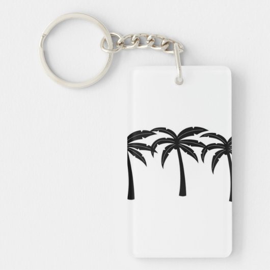 Tropische palmbomen sleutelhanger (Voorkant)
