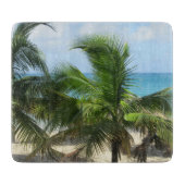 Tropische palmbomen snijplank (Voorkant)