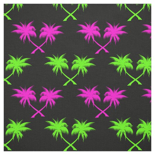 Tropische palmbomen stof (Swatch)