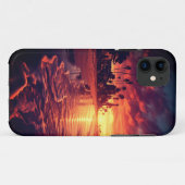 Tropische palmbomen strand eiland zonsondergang Case-Mate iPhone case (Achterkant (horizontaal))